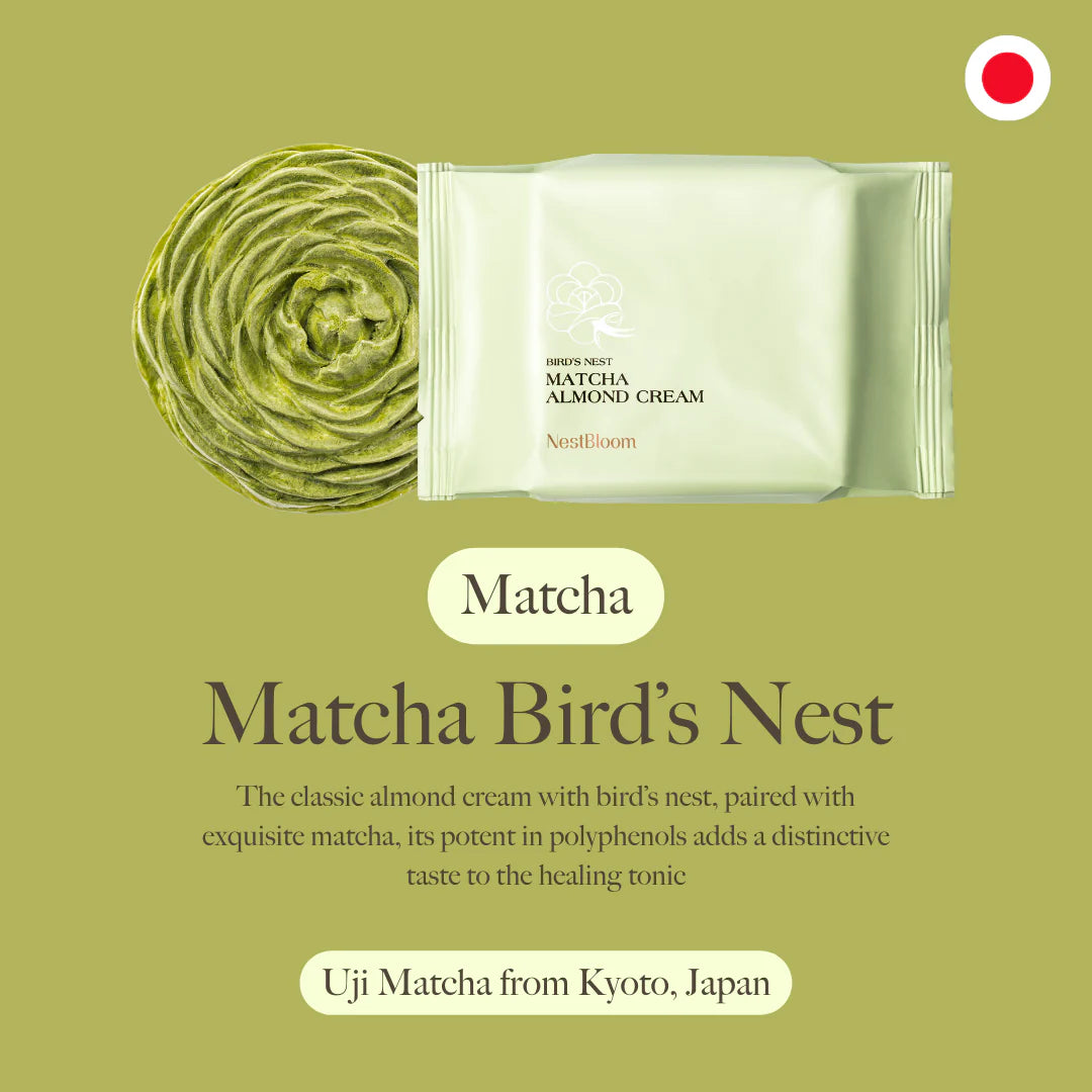 NestBloom Matcha Bloom Birds Nest Packaging