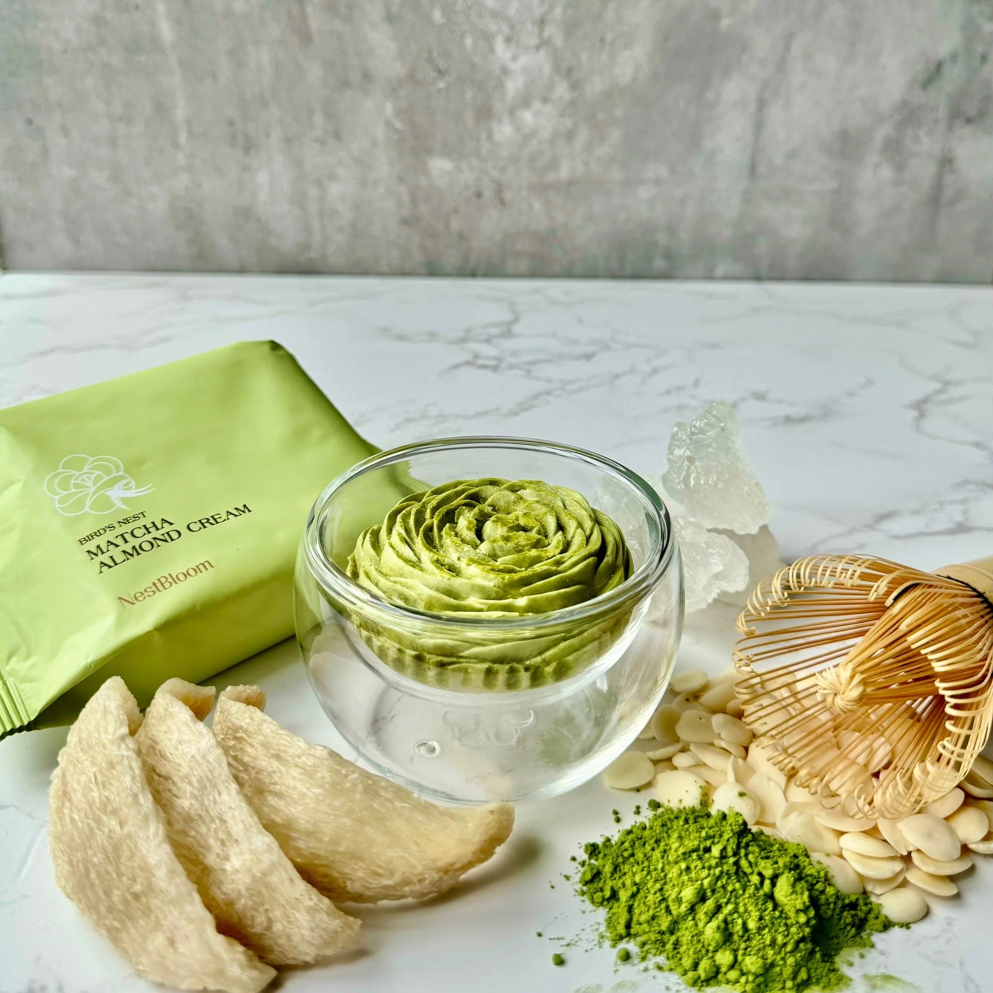 NestBloom Matcha Bloom Birds Nest Ingredients