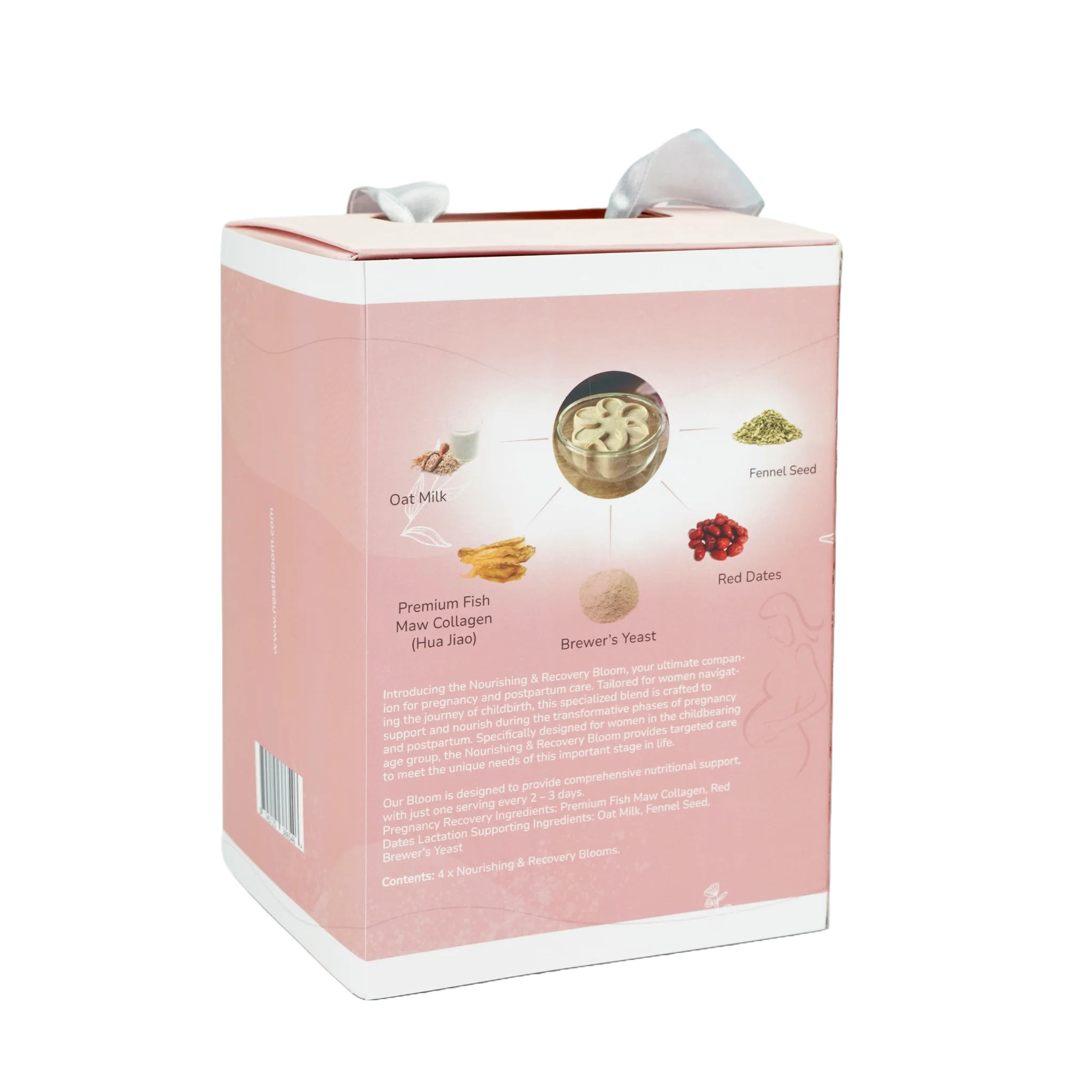 Back of the Nourishing & Recovery Bloom Weekly Wellness Care Pack